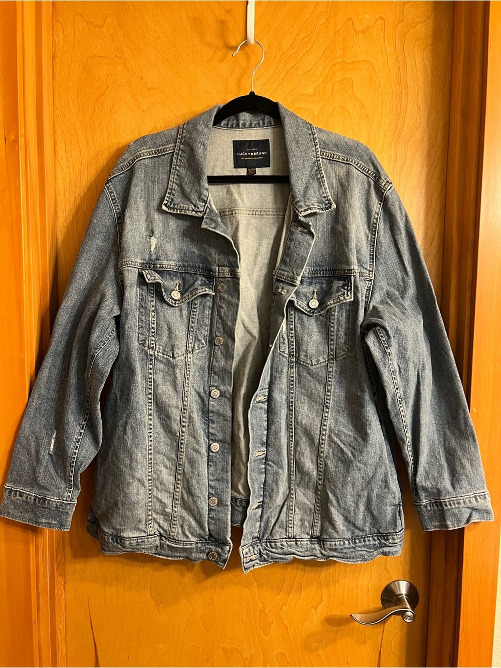 👖 Lucky Brand Oversized Jean Jacket NWOT - XL